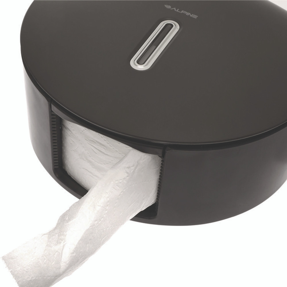 ALPINE INDUSTRIES ALP450GRY Plastic Single Roll Jumbo Toilet Paper Dispenser, 5.3 x 11.5 x 11.7, Gray