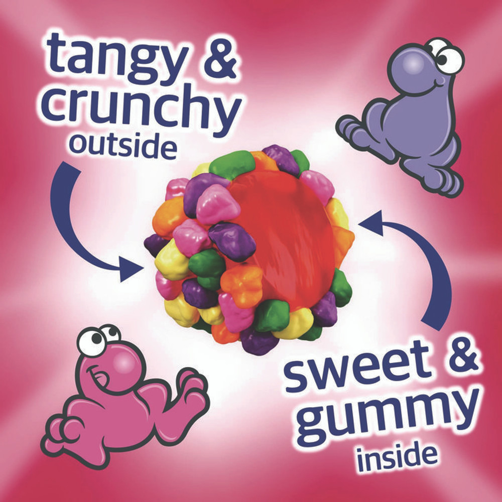 FERRARA CANDY CO NERDS® 22002360 Rainbow Gummy Clusters Share Pack, Assorted Flavors, 3 oz Packet, 12/Carton