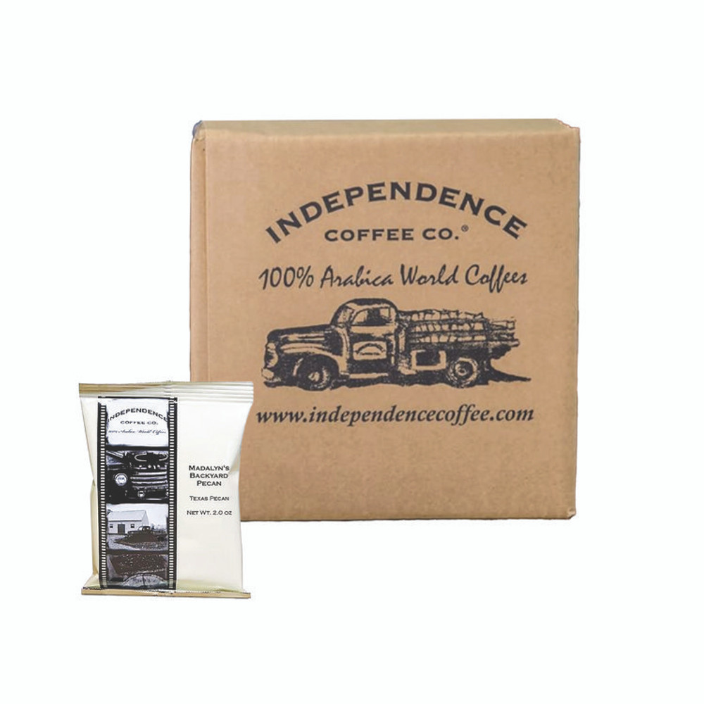 INDEPENDENCE COFFEE CO. ICF18029 Madalyn's Backyard Pecan Coffee Fraction Pack, 2 oz, 40/Carton