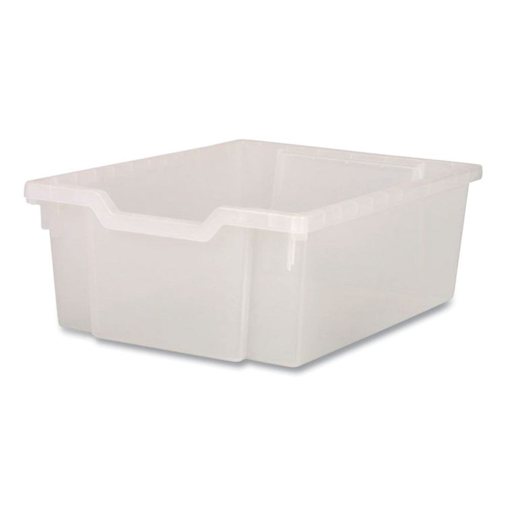GRATNELLS USA, LLC FS0220P6 F2 Deep Trays for Gratnells Storage Frames and Trolleys, 3.57 gal Capacity, 12.28" x 16.81" x 6.25", Trans Frost, 6/Pack