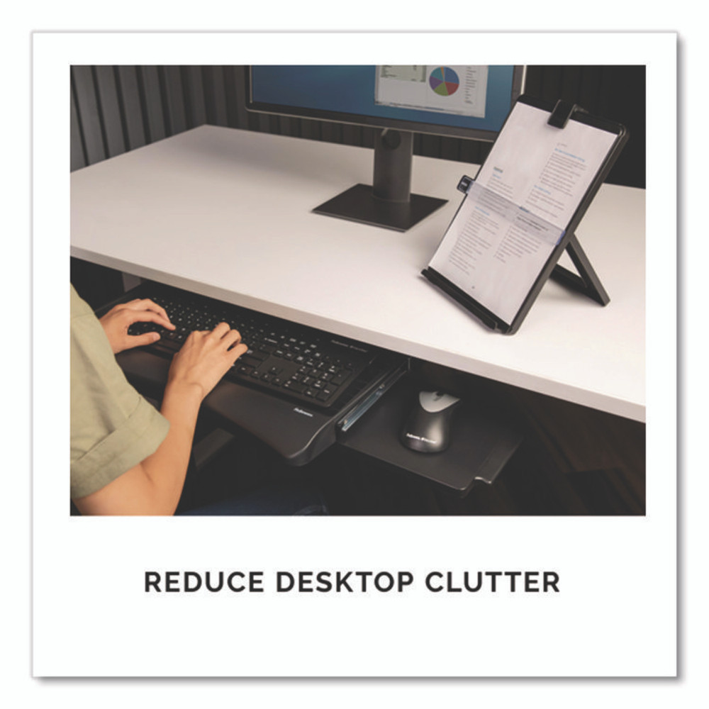 FELLOWES MFG. CO. 9140304 Office Suites Underdesk Keyboard Drawer, Black