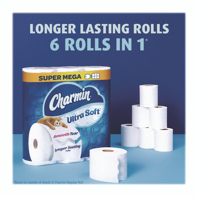 PROCTER & GAMBLE Charmin® 08471 Ultra Soft Bathroom Tissue, Septic Safe, 2-Ply, White, 336 Sheets/Roll, 12 Rolls/Pack