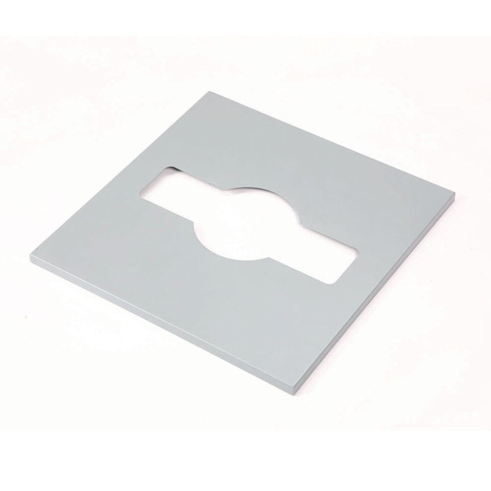 ALPINE INDUSTRIES 4450BLKKIT4 29 Gallon Trash/Recycling Cans, Steel, Blue Recycling with Mixed Lid, Black Trash Can with Square Lid