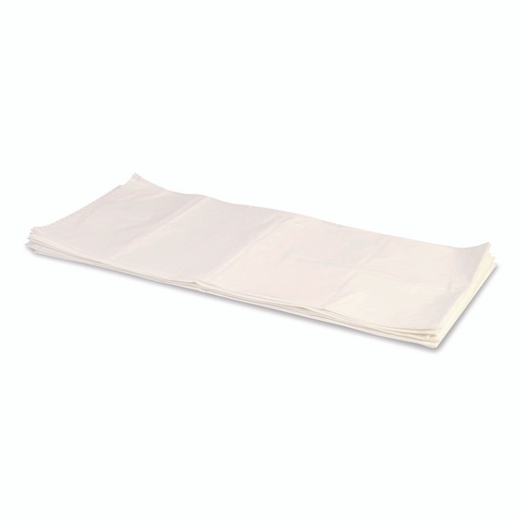 HERITAGE 2404016 Linear Low-Density Can Liners, 33 gal, 2 mil, 33" x 39", Clear, Flat Pack, 100/Carton