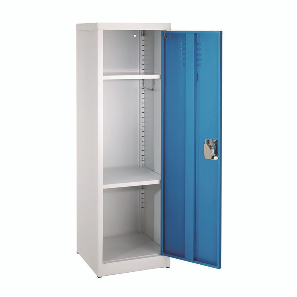 ADIROFFICE I62901BLU Steel Storage Locker, 1 Compartment, 15 x 15 x 48, Blue