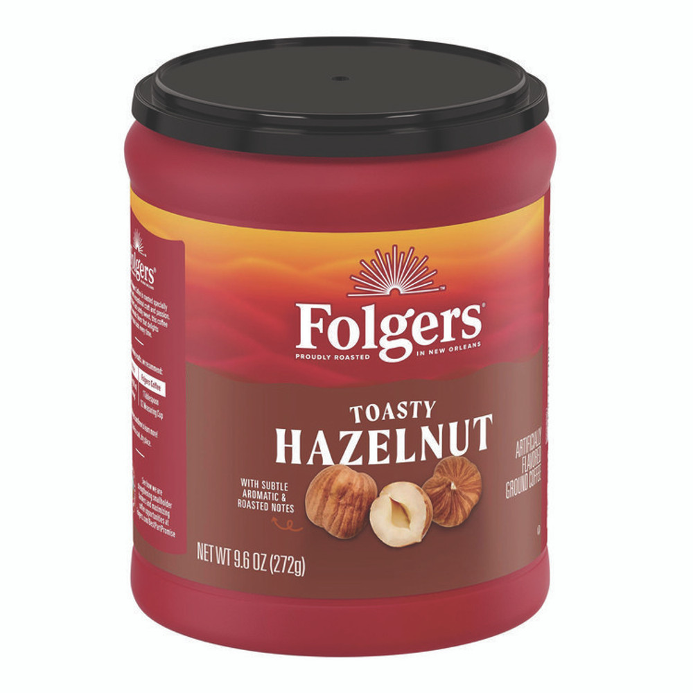 KEURIG DR PEPPER Folgers® SMU11037 Toasty Hazelnut Ground Coffee, 9.6 oz Can