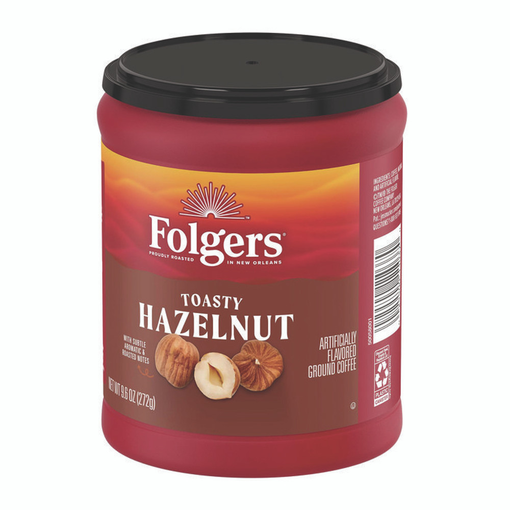 KEURIG DR PEPPER Folgers® SMU11037 Toasty Hazelnut Ground Coffee, 9.6 oz Can