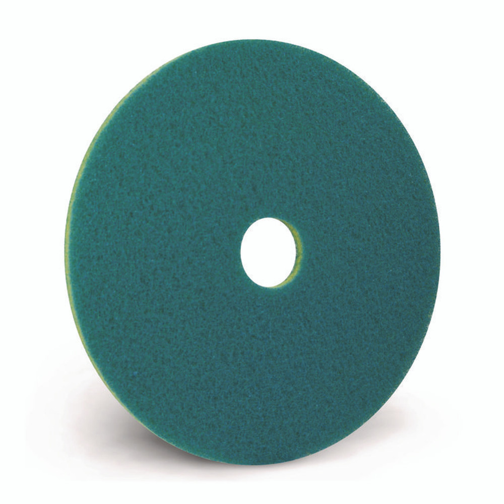 AMERICO MANUFACTURING CO 403013 SmartScrub Floor Pad, 13" Diameter, Blue/Yellow, 5/Carton
