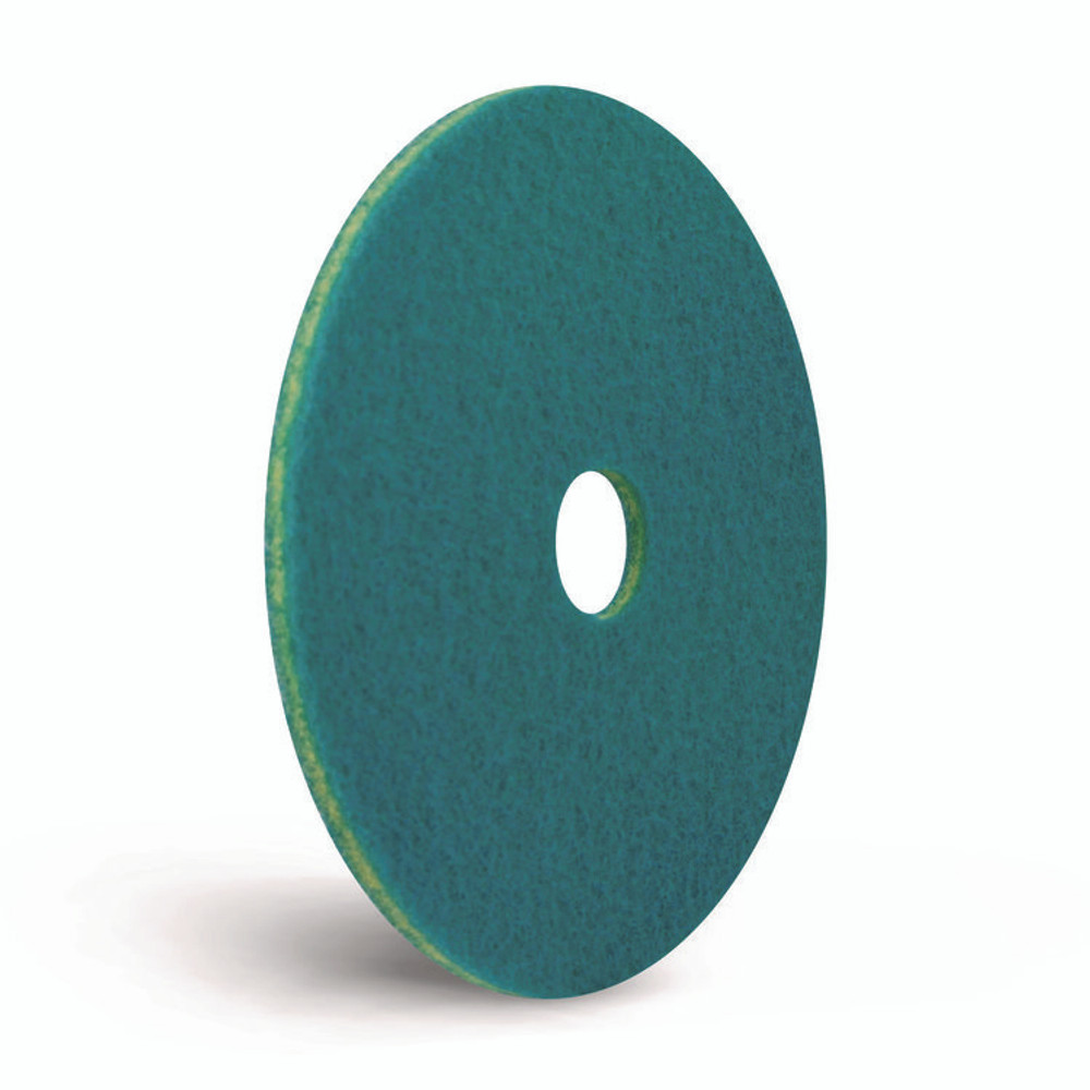 AMERICO MANUFACTURING CO 403013 SmartScrub Floor Pad, 13" Diameter, Blue/Yellow, 5/Carton