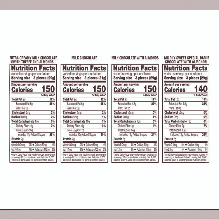 THE HERSHEY COMPANY Hershey®'s 2411693 Nuggets, Party Pack, Assorted, 31.5 oz Bag