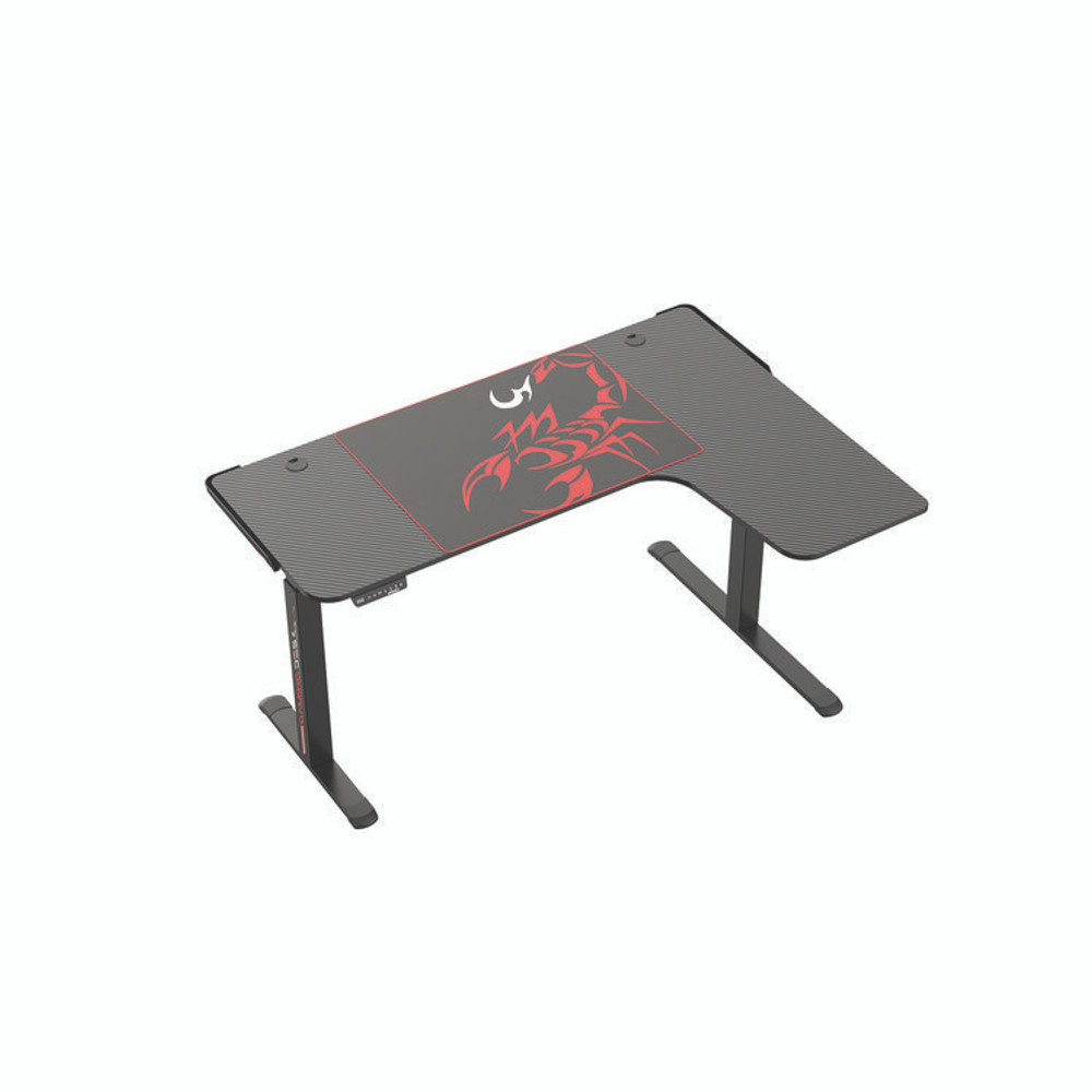 EUREKA ERGONOMIC 01875 L-Shaped Standing Desk, Right Desk, 60" x 43.69" x 29.88" to 48.38", Black