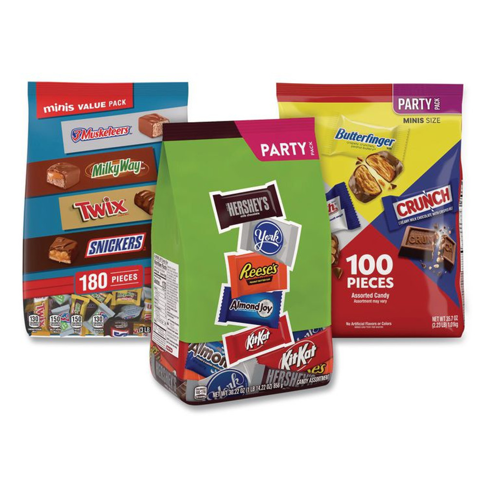 THE HERSHEY COMPANY Hershey®'s 60004131 Chocolate All Time Favorites, Assorted Chocolates, 3 Bags/Carton