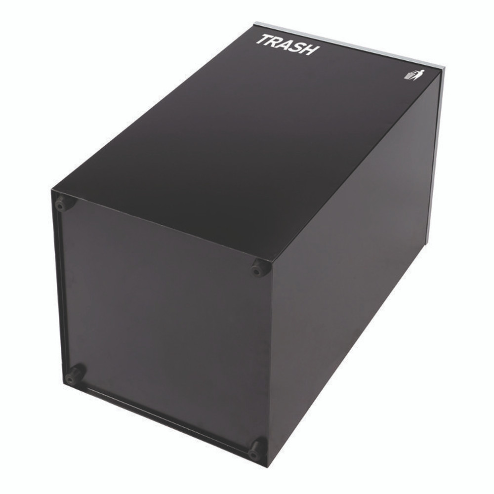 ALPINE INDUSTRIES 4450BLKKIT14 29 Gallon Trash/Recycling Cans, Steel, Blue Recycling Can, Green Compost Can, Black Trash Can with Square Lids