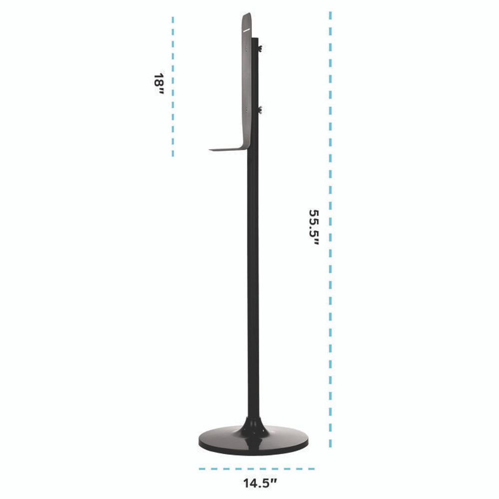 ALPINE INDUSTRIES ALP430FS Automatic Foam Hand Sanitizer/Soap Dispenser with Floor Stand, 40 oz, 4.48 x 6 x 45, White