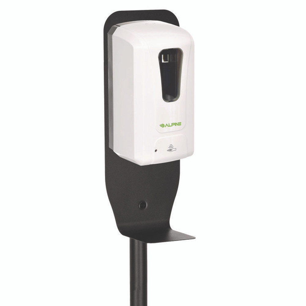 ALPINE INDUSTRIES ALP430FS Automatic Foam Hand Sanitizer/Soap Dispenser with Floor Stand, 40 oz, 4.48 x 6 x 45, White