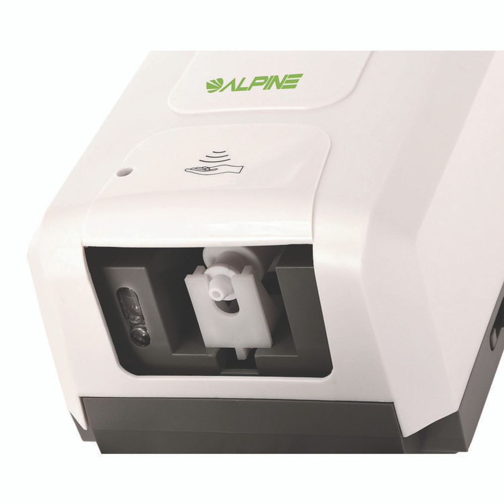 ALPINE INDUSTRIES ALP430FS Automatic Foam Hand Sanitizer/Soap Dispenser with Floor Stand, 40 oz, 4.48 x 6 x 45, White