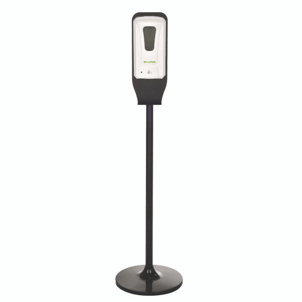 ALPINE INDUSTRIES ALP430FS Automatic Foam Hand Sanitizer/Soap Dispenser with Floor Stand, 40 oz, 4.48 x 6 x 45, White