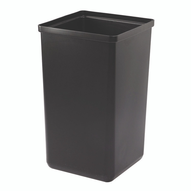 ALPINE INDUSTRIES 4450BLKKIT11 29 Gallon Trash/Recycling Cans, Steel, Green Mixed Recycling Can with Mixed Lid, Black Trash Can with Square Lid