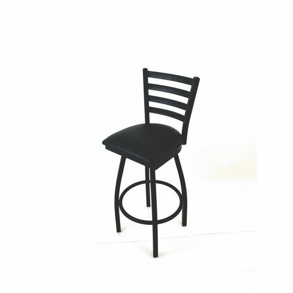 JMC FURNITURE BBBVSBLK Boggs Series Barstool, Supports Up to 300 lb, 30.5" Seat Height, Black Seat, Black Back, Black Base