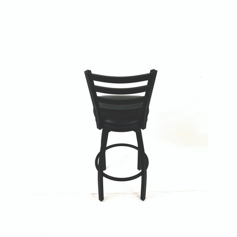 JMC FURNITURE BBBVSBLK Boggs Series Barstool, Supports Up to 300 lb, 30.5" Seat Height, Black Seat, Black Back, Black Base