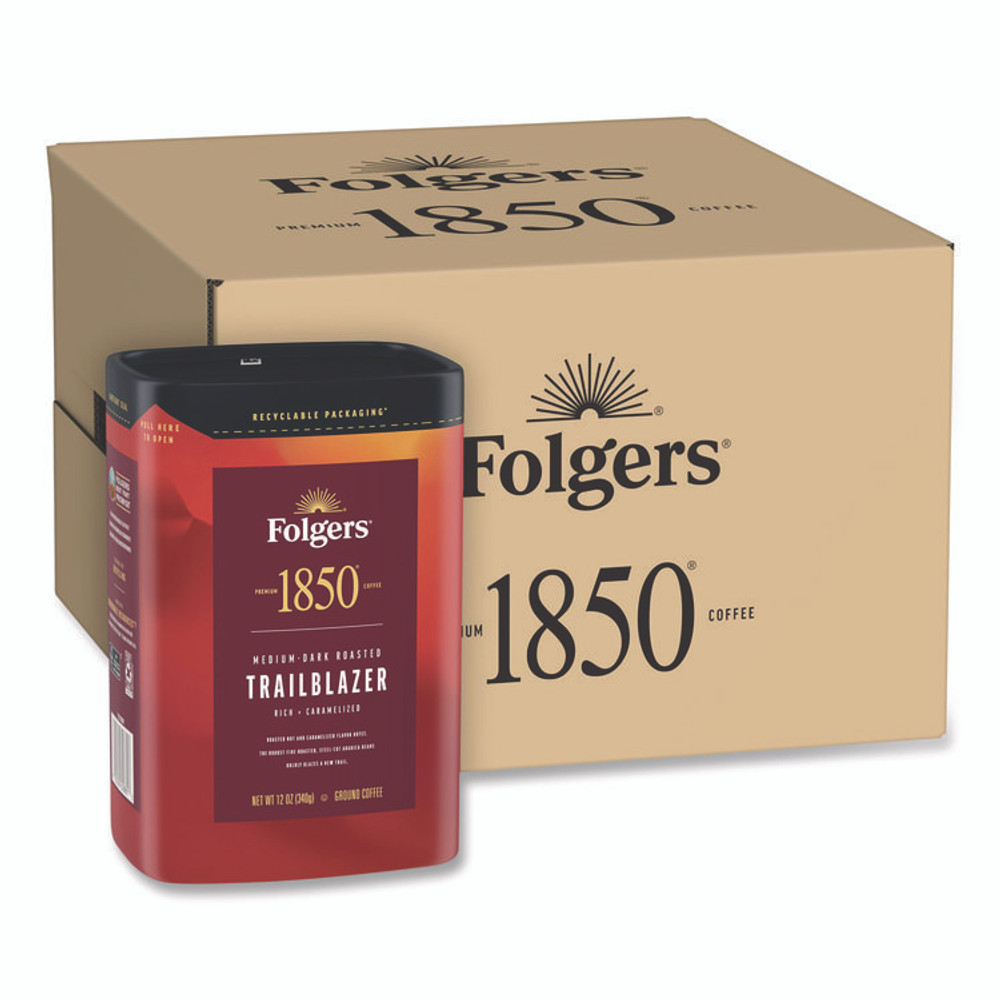 J.M. SMUCKER CO. 1850 62881 Trailblazer Roast Ground Coffee, 12 oz Canister, 6/Carton