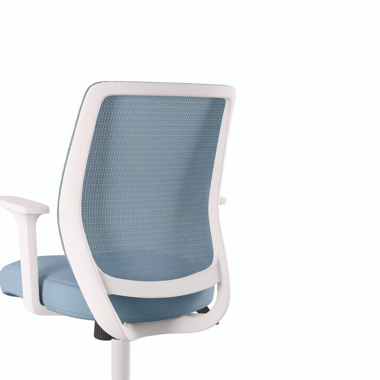 ALERA WX42BME24 Alera Wessex Ergonomic Fabric Mesh Swivel Task Chair, Up to 275 lb, 17.09 to 20.83 Seat Height, Seafoam Seat/Back, White Base
