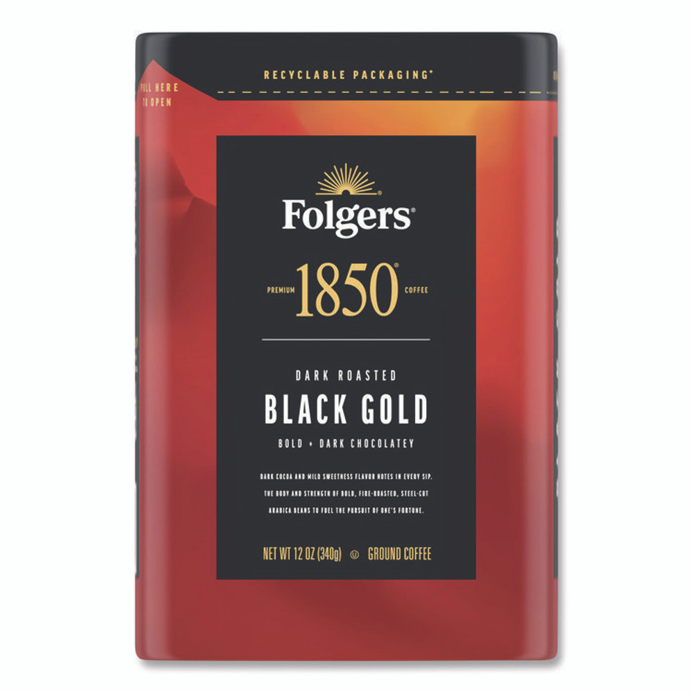 J.M. SMUCKER CO. 1850 12722EA Black Gold Roast Ground Coffee, 12 oz Canister