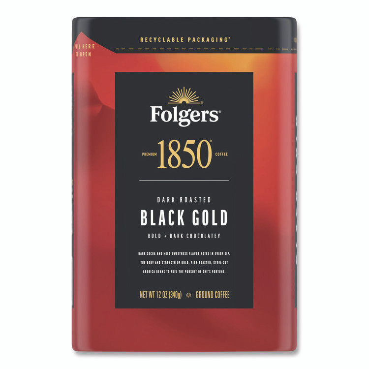 J.M. SMUCKER CO. 1850 12722EA Black Gold Roast Ground Coffee, 12 oz Canister