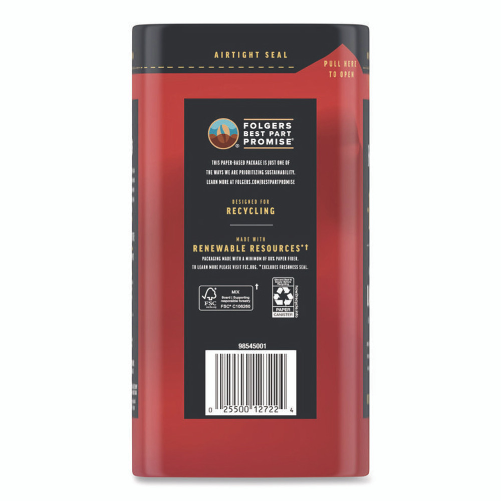 J.M. SMUCKER CO. 1850 12722EA Black Gold Roast Ground Coffee, 12 oz Canister