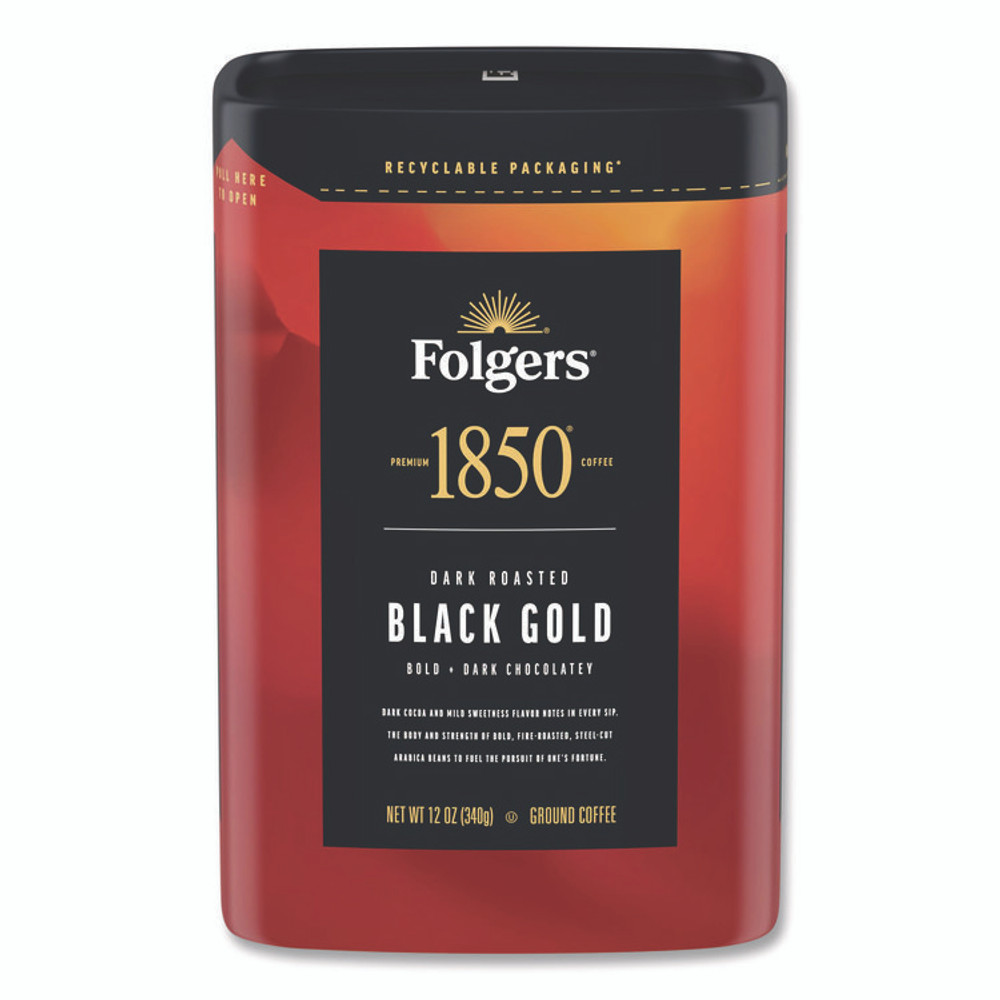 J.M. SMUCKER CO. 1850 12722EA Black Gold Roast Ground Coffee, 12 oz Canister