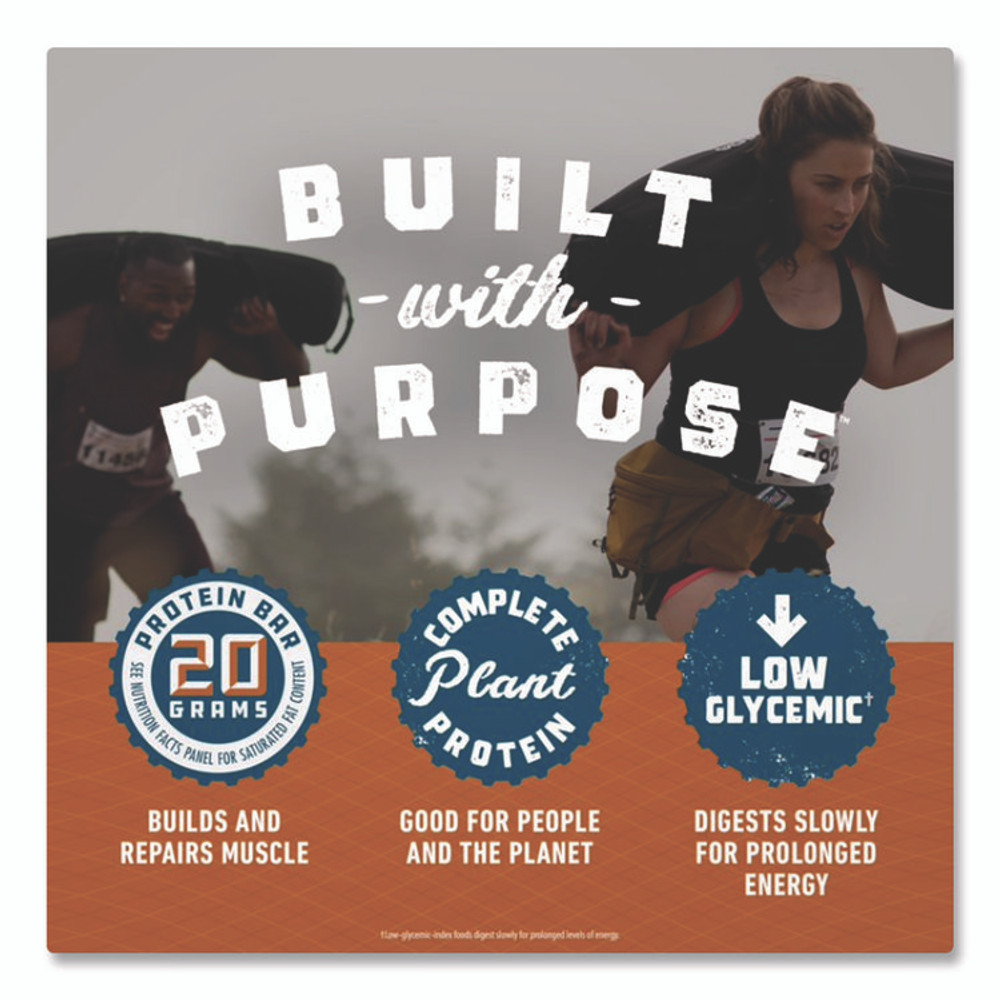 CLIF BAR & COMPANY CCC160041 Builders Protein Bar, Chocolate Peanut Butter, 2.4 oz Bar, 12 Bars/Box