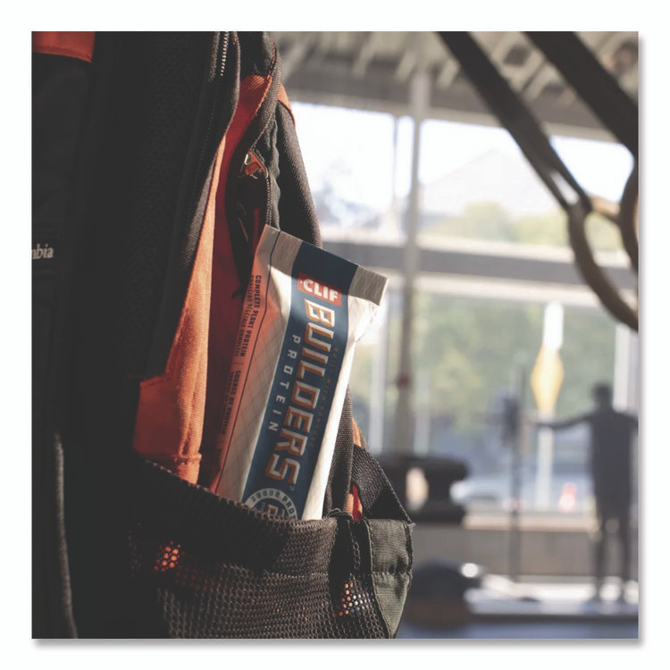 CLIF BAR & COMPANY CCC160041 Builders Protein Bar, Chocolate Peanut Butter, 2.4 oz Bar, 12 Bars/Box