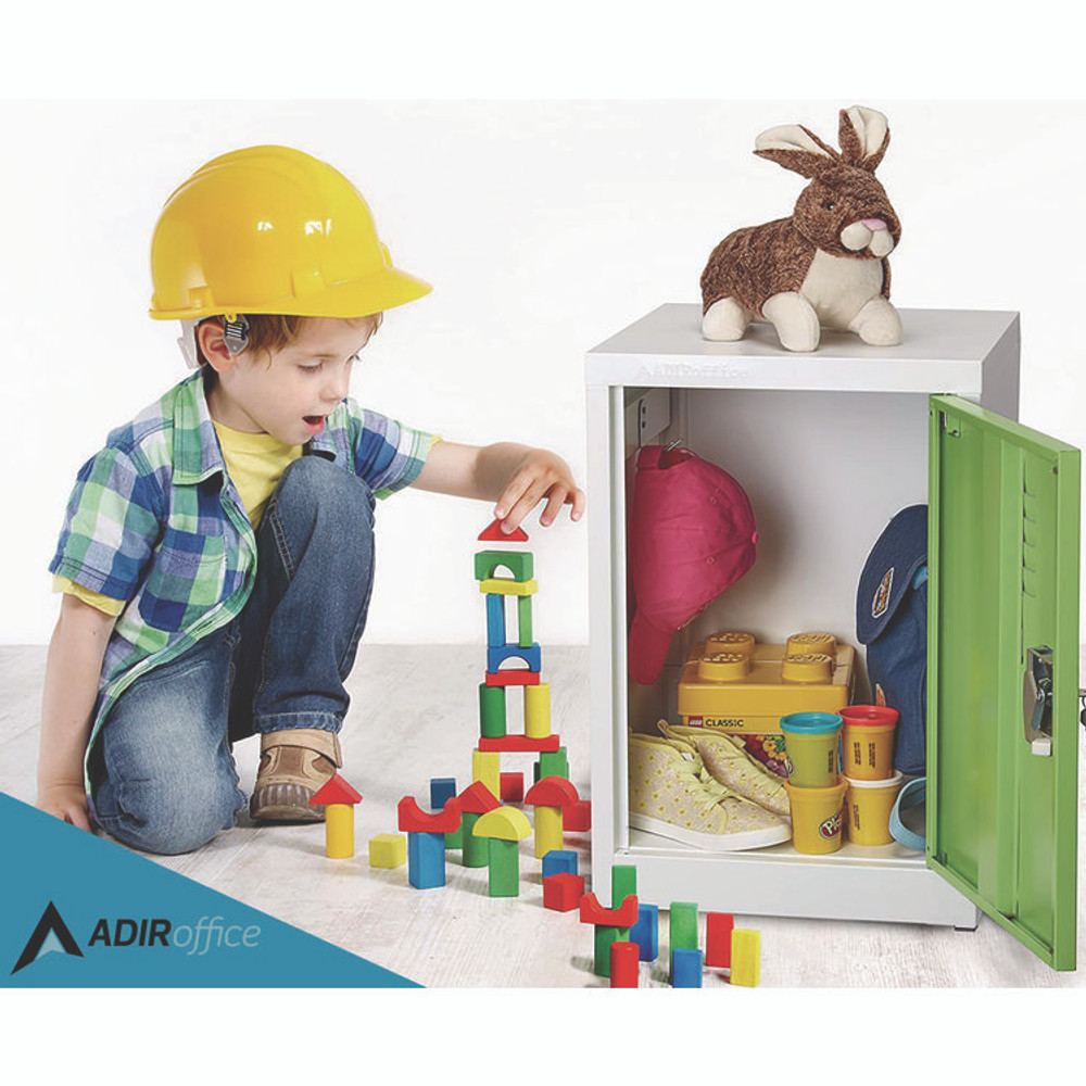 ADIROFFICE I62902GRN Steel Storage Locker, 1 Compartment, 15 x 15 x 24, Green