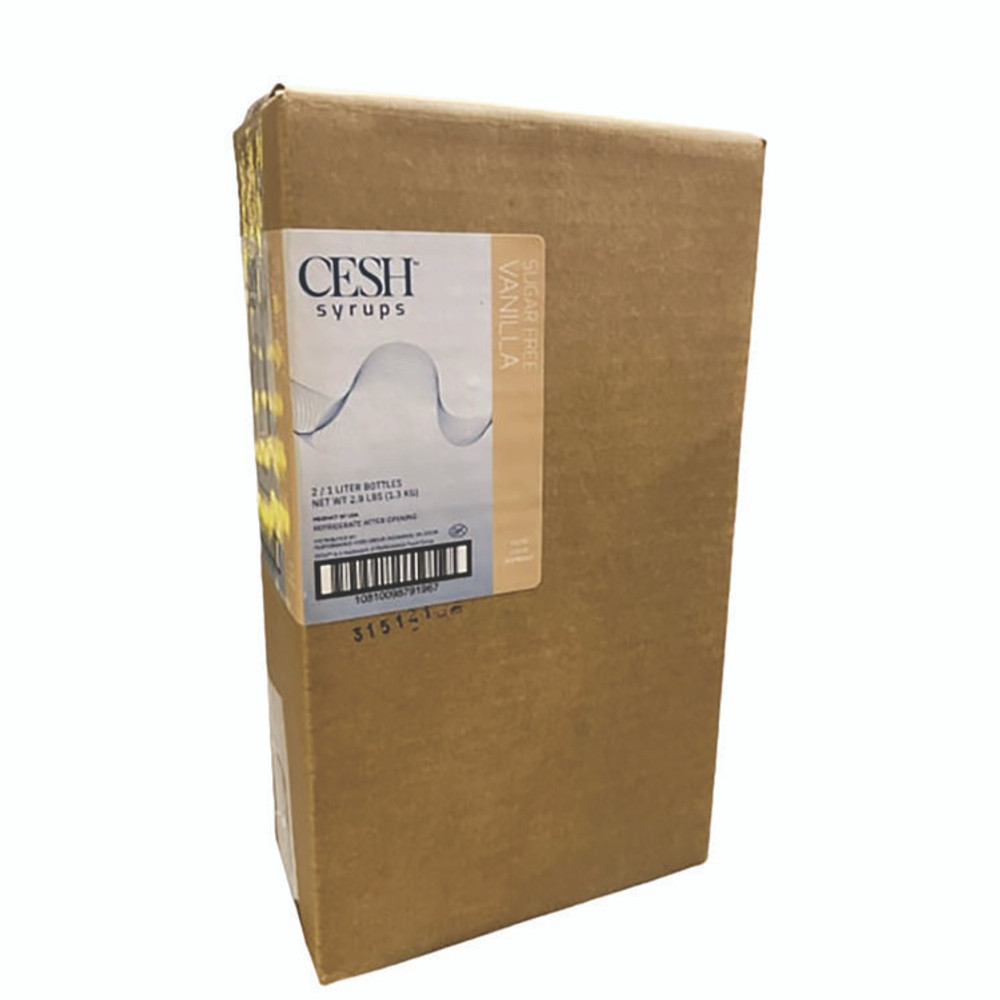MOUNTAIN MANUFACTURING CESH™ GRE79196 Vanilla Sugar-Free Syrup, 33.81 oz Bottle, 2/Carton