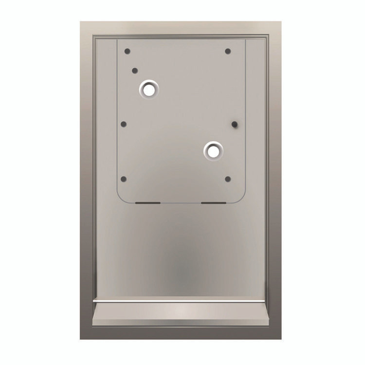 ALPINE INDUSTRIES ALP400RECESS Hemlock Recess Wall Kit, 3.38 x 16.38 x 26, Stainless Steel