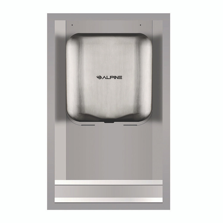 ALPINE INDUSTRIES ALP400RECESS Hemlock Recess Wall Kit, 3.38 x 16.38 x 26, Stainless Steel