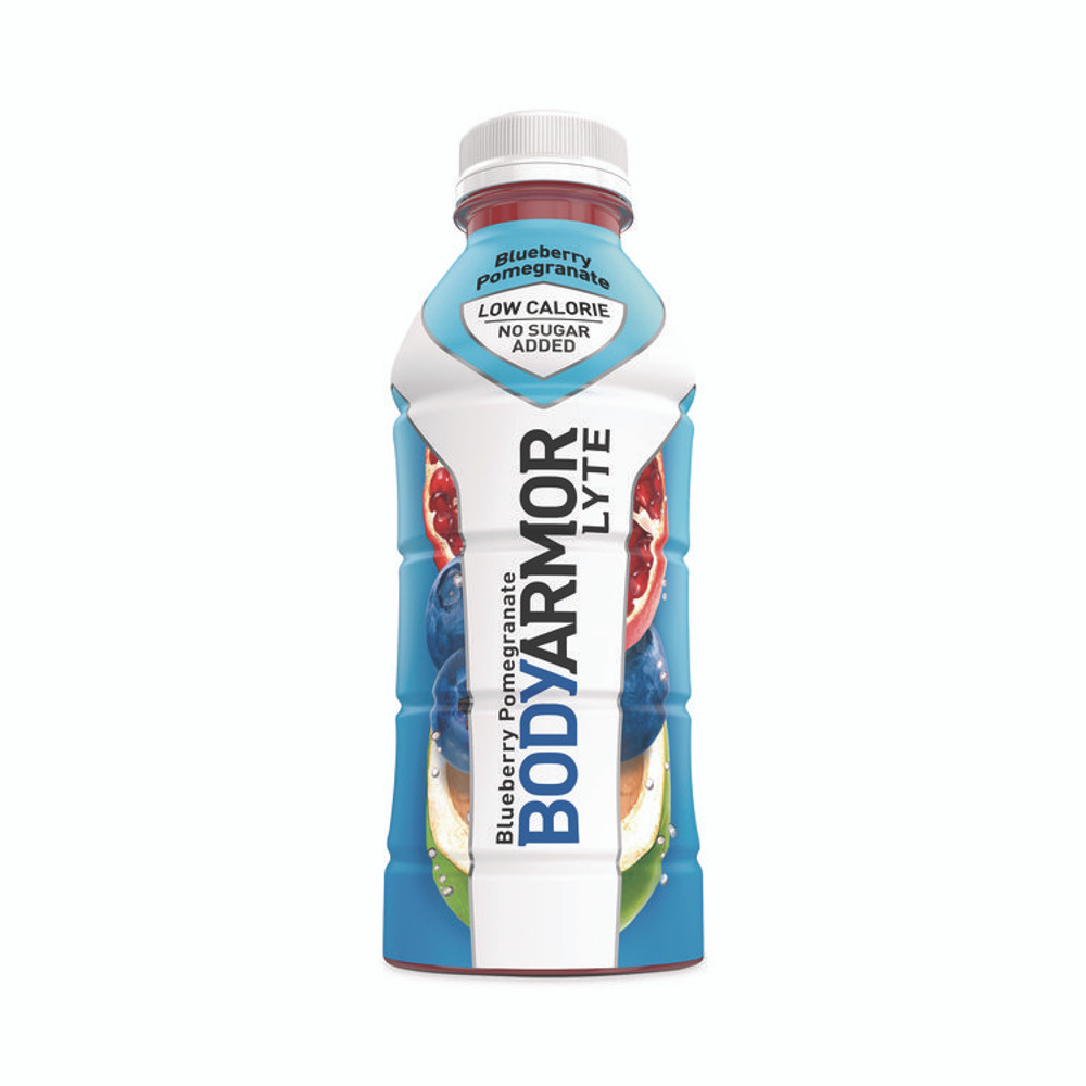COCA-COLA BodyArmor 10002011 LYTE Sports Drink, Blueberry Pomegranate, 16 oz Bottle, 12/Pack
