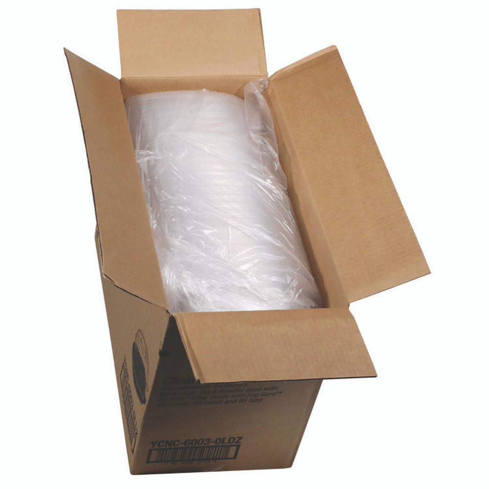 PACTIV EVERGREEN CORPORATION YCNC60030LDZ ClearView MealMaster Chicken Roaster, 10.75 x 8.5 x 4.25, Black/Clear, Plastic, 95/Carton