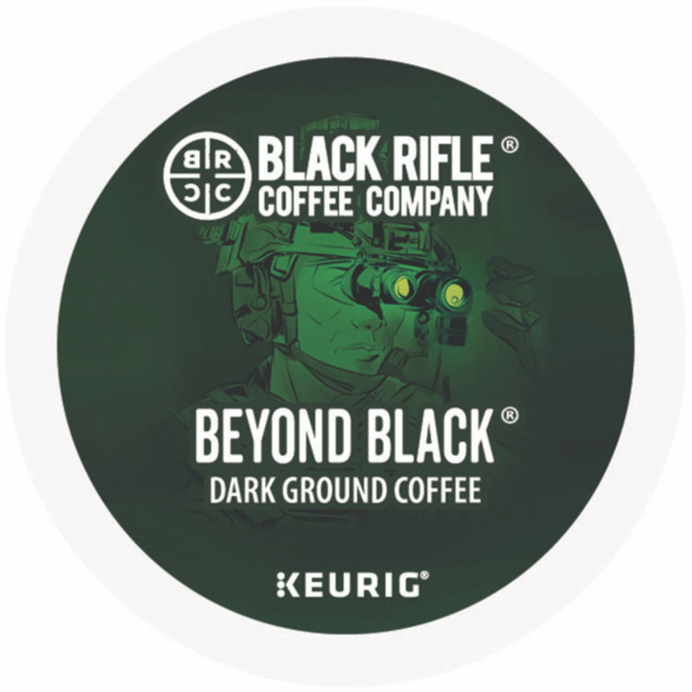 KEURIG DR PEPPER Black Rifle® Coffee Company 0499 Beyond Black Coffee K-Cups, 22/Box