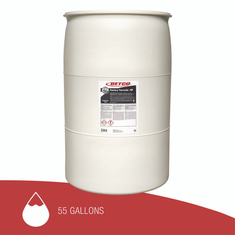 BETCO CORPORATION 1935500 Factory Formula HP Cleaner Degreaser, 55 gal Drum