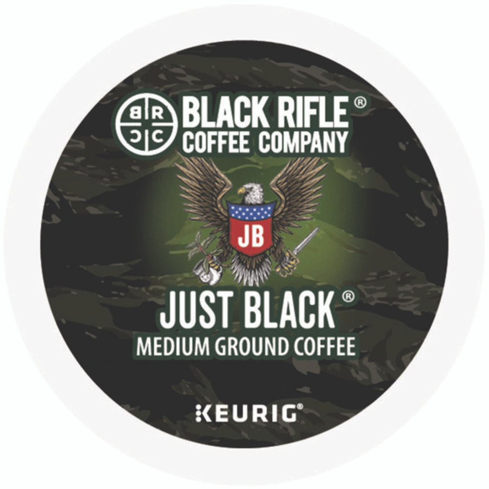 KEURIG DR PEPPER Black Rifle® Coffee Company 0547CT Just Black Coffee K-Cups, 88/Carton