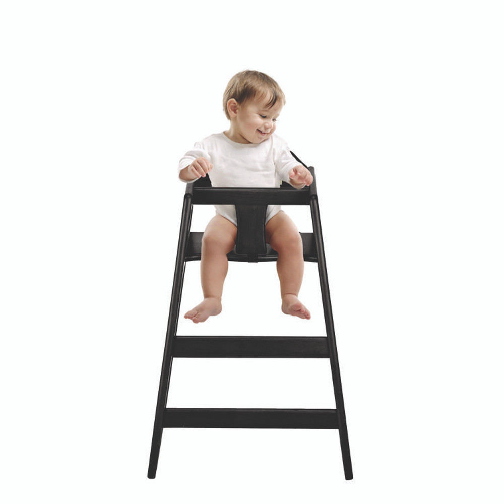 ALPINE INDUSTRIES ALP41201ESP Wooden Stackable High Chair, Supports Up to 50 lb, 29.02" h, Espresso