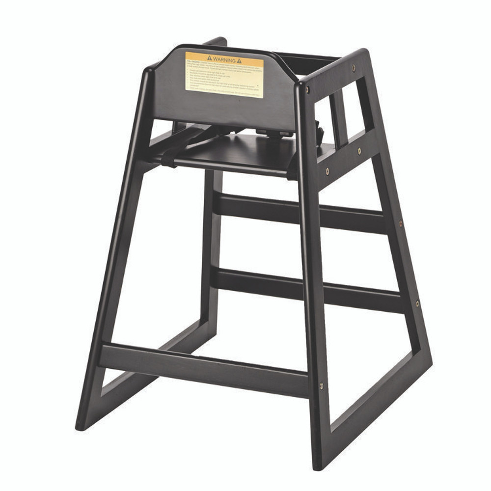 ALPINE INDUSTRIES ALP41201ESP Wooden Stackable High Chair, Supports Up to 50 lb, 29.02" h, Espresso