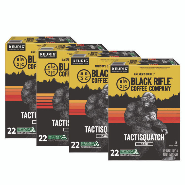 KEURIG DR PEPPER Black Rifle® Coffee Company 0490CT Tactisquatch Coffee K-Cups, 88/Carton