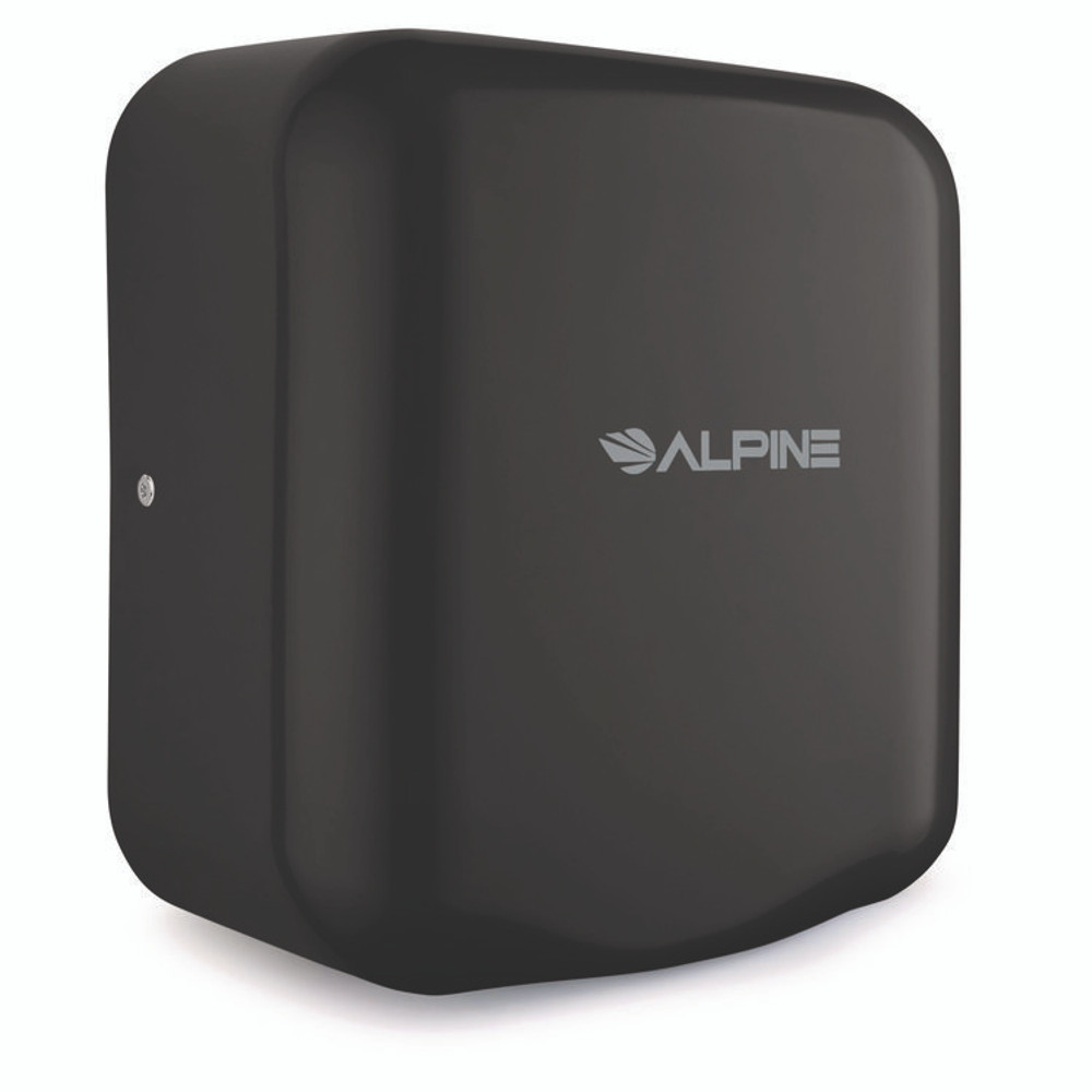 ALPINE INDUSTRIES ALP40010BLA Hemlock Commercial Automatic 120V Hand Dryer, 6.69 x 11.41 x 12.31, Stainless Steel, Black