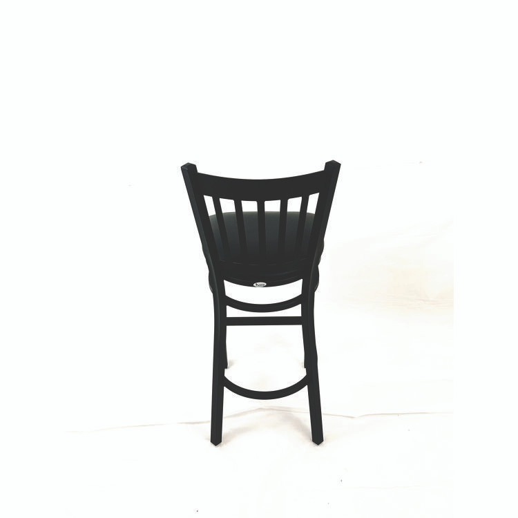JMC FURNITURE CBBVSBLK Cobra Series Barstool, Supports Up to 300 lb, 28.5" Seat Height, Black Seat, Black Back, Black Base