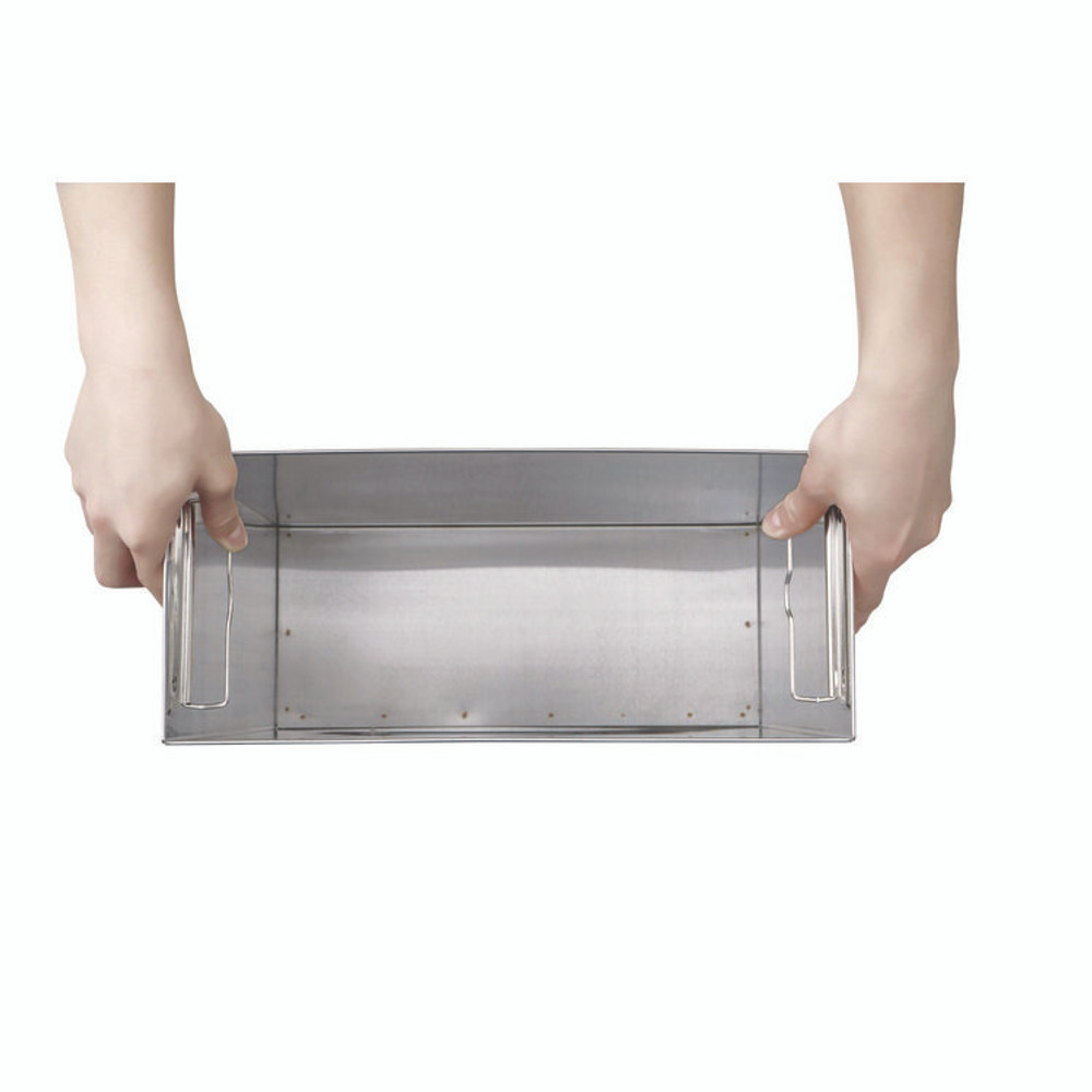 ALPINE INDUSTRIES ALP491 Stainless Steel Surface-Mounted Waste Receptacle, 6.4 gal, Brushed Stainless Steel