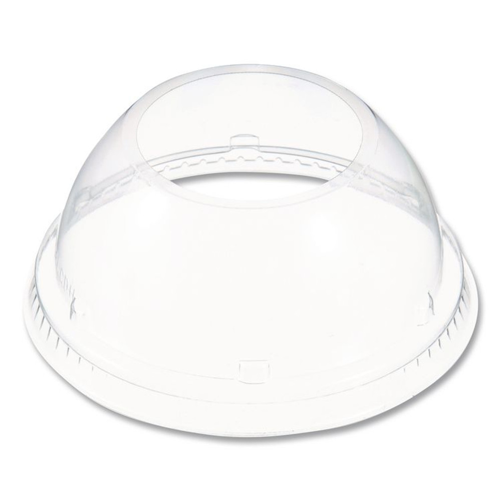 DART 16LCDHX Dome-Top Sundae/Cold Cup Lids, Fits 12 oz to 24 oz Cold Cups, Plastic, Clear, 1,000/Carton