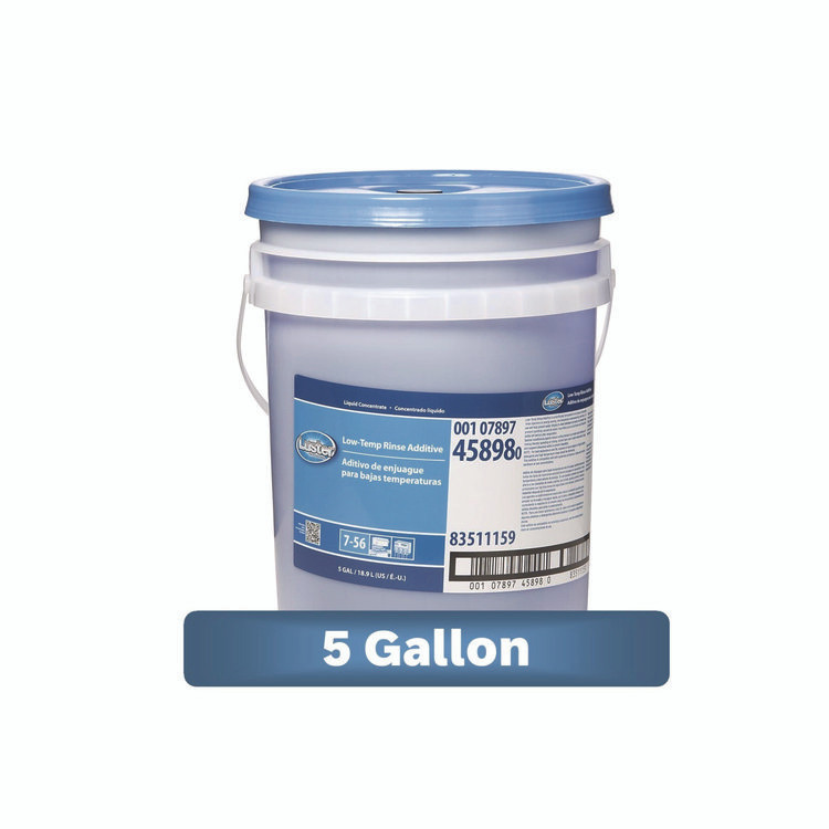 LUSTER PROFESSIONAL 45898 Low-Temp Rinse Additive, 5 gal Pail