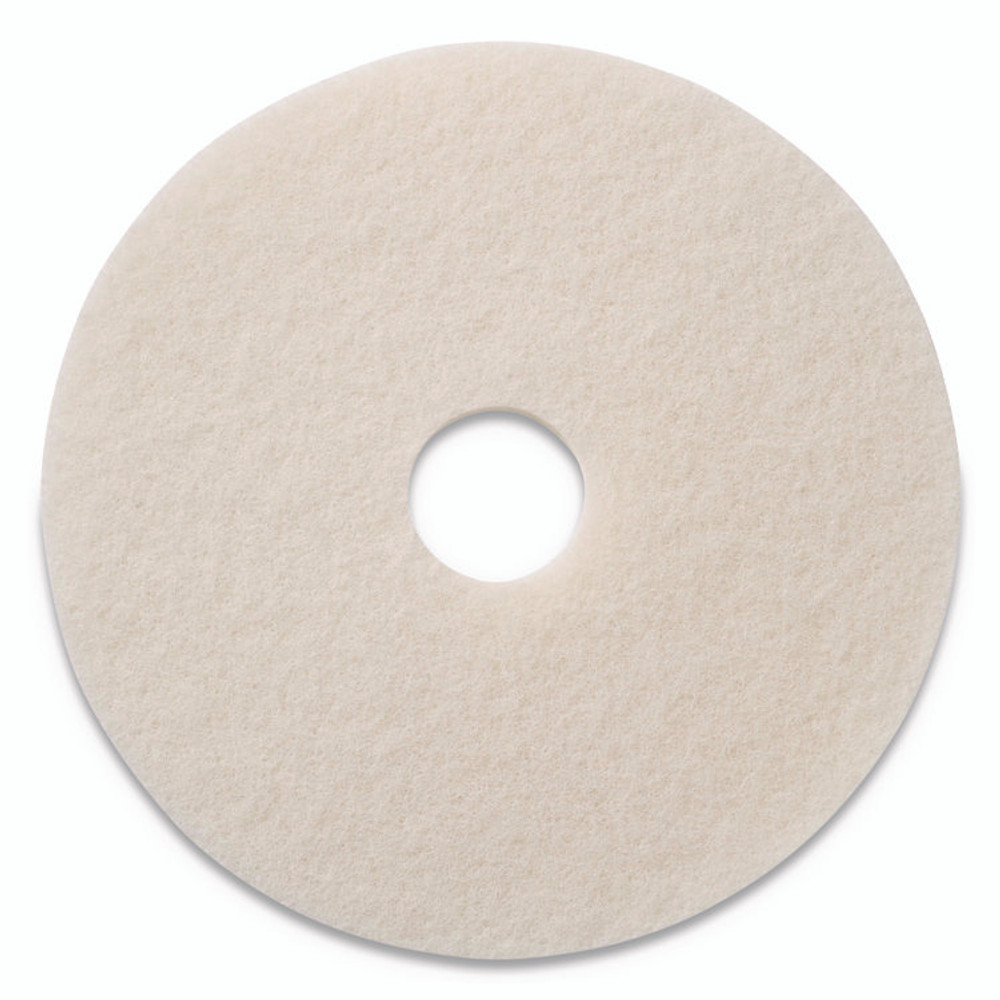 AMERICO MANUFACTURING CO 401219 Polishing Pads, 19" Diameter, White, 5/Carton